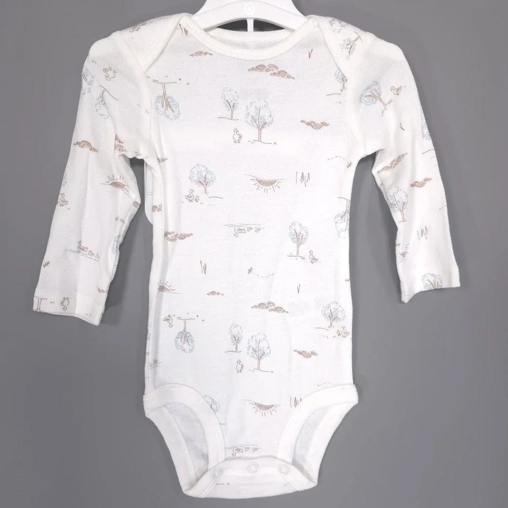 CARTERS Baby Boy New Outfit‎ 2 Pc Set Bodysuit Jacket 6M Gray White 1S260510